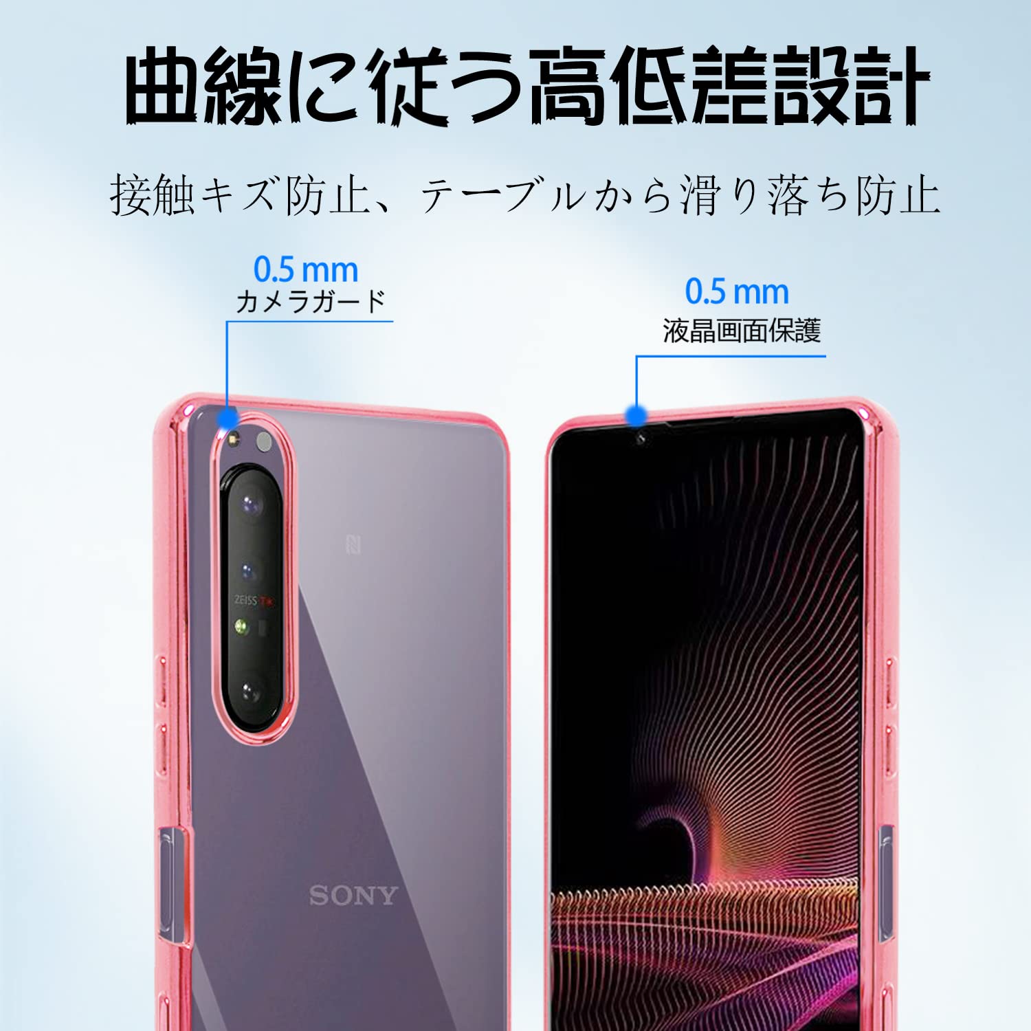 Amazon.co.jp: Xperia 1 iii ケース クリア SO-51B SOG03 エスクペリア